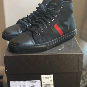 Black Gucci hi top